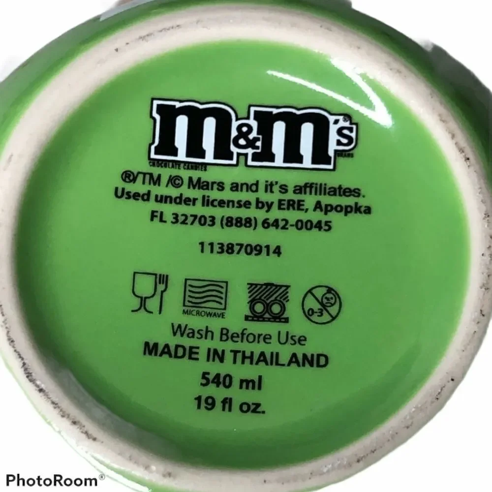 M&M’s Green coffee mug 19 fluid ounces‎